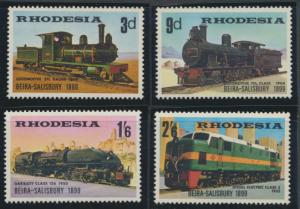 Rhodesia   SG 431 - 434  SC# 267 - 270  MNH Trains see details 