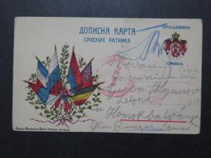 Serbia WWI Cacak POW Card / Censor Marks - Z9905