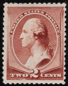 US #210 SCV $135.00 VF mint never hinged, strong deep dark color,  nicely cen...