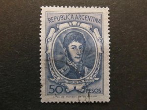 A4P30F34 Argentina 1965-68 WMK RA in Sun Photo 50p Size 22x31 1/2 Used-