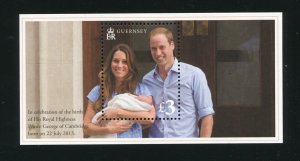 Guernsey 1226 Birth of Prince George of Cambridge Stamp Sheet MNH 2013