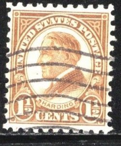 SCOTT  582  USED  SHERWOOD STAMP  A1