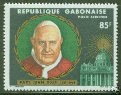 GABON Scott C40 MNH** Pope John XXiii stamp