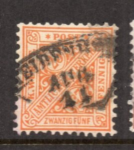 Bavaria Bayern 1881-96 Early Issue Fine Used 25pf. NW-15454