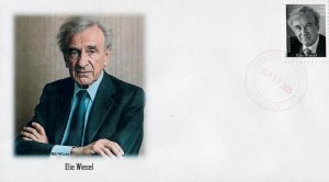 6037 - FDC - Elie Wiesel - WDG-FM Cachet - South Hadley, MA
