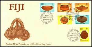 Fiji 585-590 Pottery U/A FDC