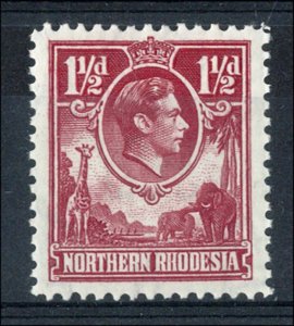 Northern Rhodesia 1938 1½d carmine-red sg29 fine mint cat £50