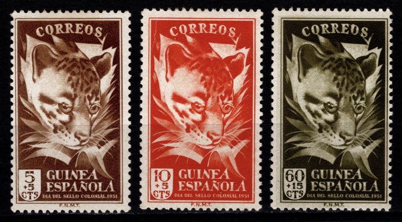 Spanish Guinea 1951 Colonial Stamp Day, Set [Unused]