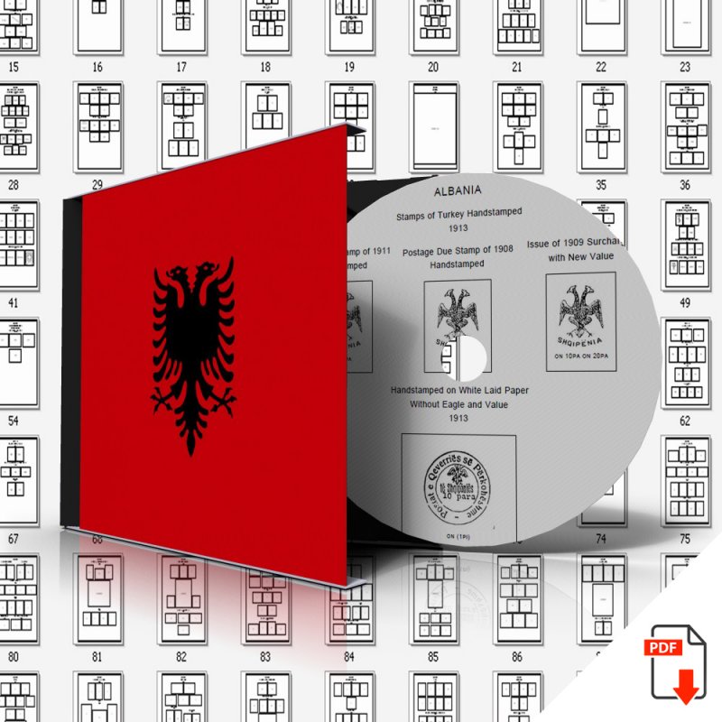 ALBANIA STAMP ALBUM PAGES 1913-2010 (391 PDF digital pages)