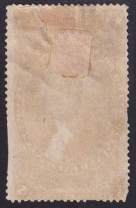 US IR FROM 1863 $2.50 DOC USED SECOND OR SPACE FILLER THIN AND CUT PERFS