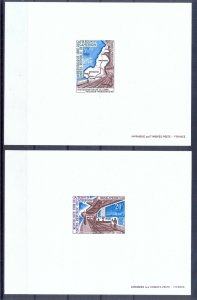 Cameroon 1974 Cameroun new Railroad Lines Deluxe Proof. VF and Rare