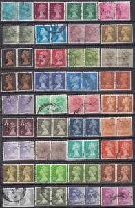 Great Britain - 1970/2010 60 ++ Machins pair - (843)