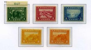 Scott #397-400a 1913 Pan-Pacific Exposition Complete Set			