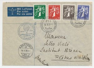 Cover / Postmark Switzerland 1939 National Exhibition - Balloon Flight