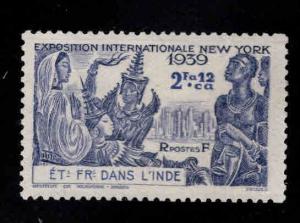 FRENCH INDIA  Scott 112 MH* 1939 NY Expo stamp