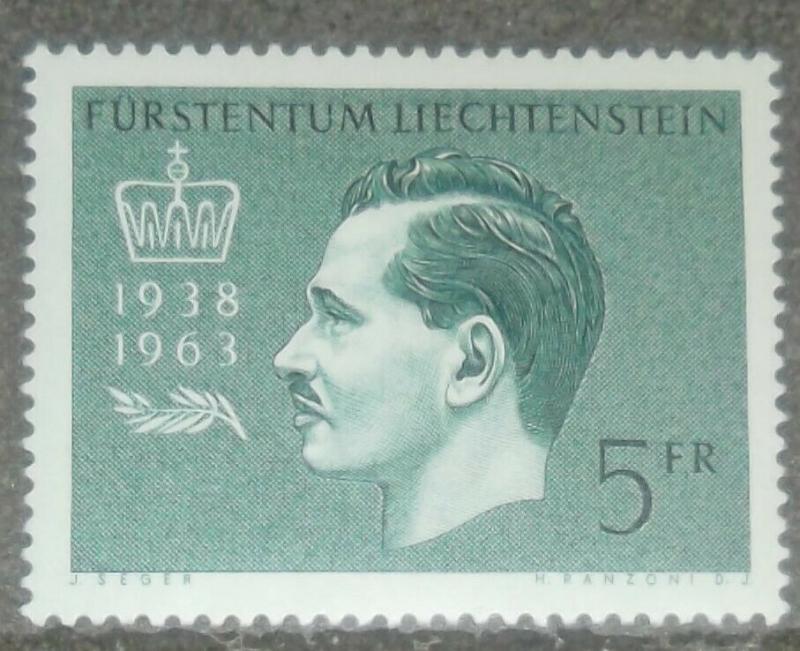 1963 LIECHTENSTEIN Scott #375 PRINCE FRANZ JOSEPH II