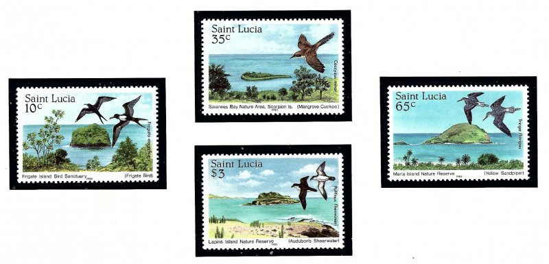 St Lucia 770-73 MNH 1985 Nature Reserves  (KA)
