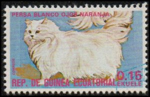 Equatorial Guinea sw974 - Cto - 0.15e White Persian Cat (1975)