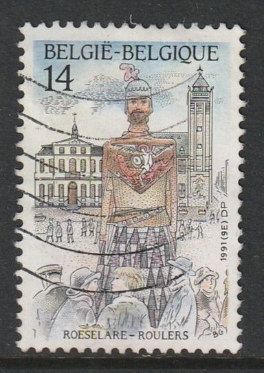 1991 Belgium - Sc 1407 - used VF - 1 single - Legend of giant Rolarius