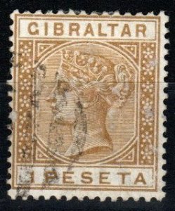 Gibraltar #36  F-VF Used CV $24.00 (X6497)
