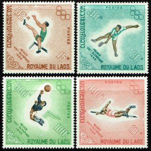 Laos #178-181  MNH - Olympics (1968)