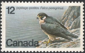 Canada SC#752 12¢ Endangered Wildlife: Peregrine Falcon (1978) MNH