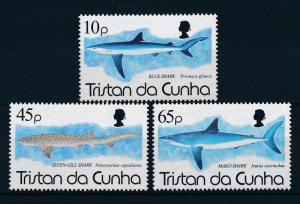 [34892] Tristan da Cunha 1994 Marine Life Sharks MNH