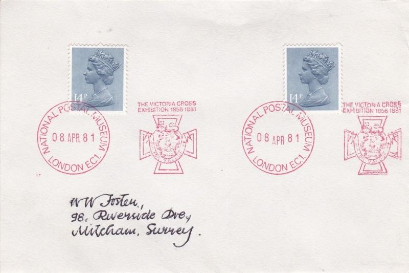 GB 1981 Victoria Cross Exhibition London Special Cancel Cover VGC