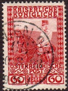 Austria 122 - Used - 60h Franz Josef on Horseback (1908) (1)