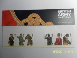 GB 2007,  SG2774-9  BRITISH ARMY UNIFORMS, PRESENTATION PACK Mint, MNH