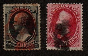 US 154 & 155 Used (154 Magenta Cancel)