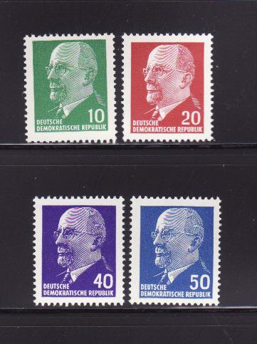 Germany DDR 583, 585, 588-589 MNH Walter Ulbricht Politician