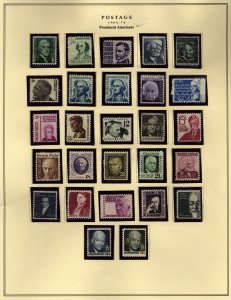 US 1965/1974  Prominent Americans Mint NH In Mounts On lbum Page