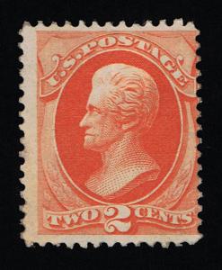 GENUINE SCOTT #178 MINT OG H 1876 VERMILION CBNC ISSUE SCV $325 - ESTATE SALE