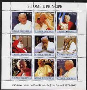 St Thomas & Prince Islands 2003 Pope John Paul II per...