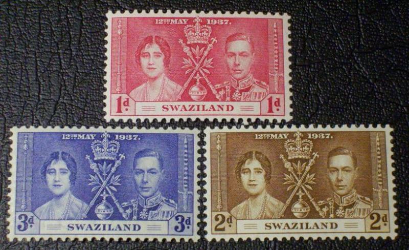 Swaziland Scott #24-26 unused