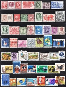 Australia starter collection of 50 different F to VF used. All fault free. Lot A