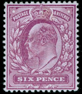 GB EDVII SG295 SPEC M33(1), 6d royal purple (F), VLH MINT. Cat £50.