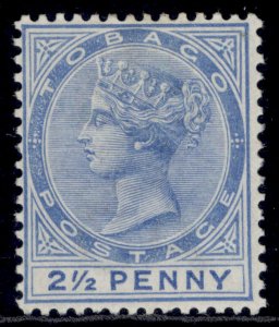 TOBAGO QV SG16b, 2½d ultramarine, M MINT. Cat £18.