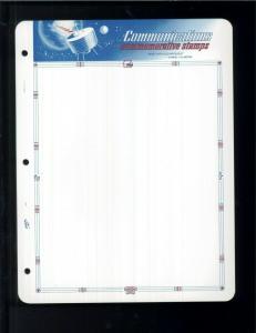 White Ace Stamp Album Pages Communications Topical Blank Pages Pack of 12