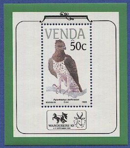 VENDA South Africa 1989 Sc 200a S/S MNH  VF, Endangered Birds Foundation