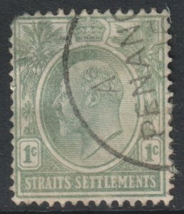 Malaya Straits Setts Scott 129 - SG152, 1906 Edward VII 1c used