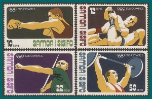 Samoa 1976 Olympic Games, MNH #438-441,SG470-SG473