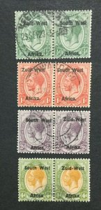 MOMEN: SOUTH WEST AFRICA SG #1-3,5 1923 MINT OG H LOT #195858-3926