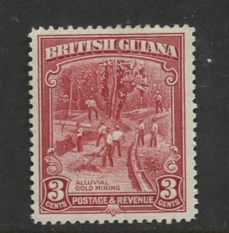 British Guiana - Scott 212 - KGV- Definitive -1934 - MVLH - Single 3c Stamp