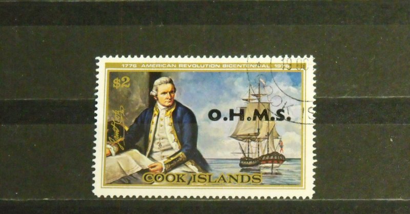 9029   Cook Islands   Used # O29   Official - USA Bicentennial      CV$ 2.25
