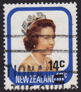 New Zealand - 1979 - Scott #694 - used - Surcharge Queen Elizabeth II