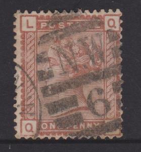 Great Britain 1880 QV 1d Brown Sc#79 Fine Used