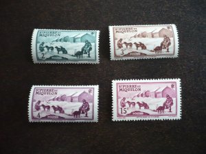 Stamps-St. Pierre Miquelon-Scott#172-177-Mint Never Hinged Part Set of 4 Stamps