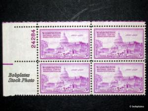 #992 Capitol Upper Left  Plate Block 24284 F-VF NH